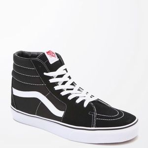 Vans Sk8 Hi black and white shoes